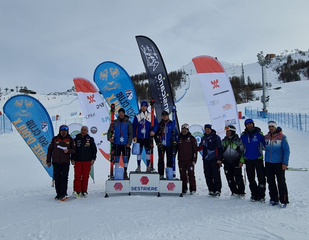 Sestriere podio Gigante Andrea Bertoldini